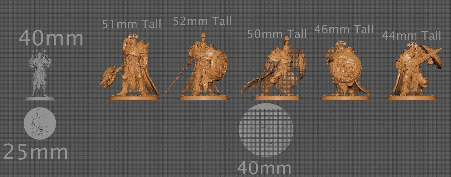 Radiant Legion, Pack 2, Rescale Miniatures | Dungeons and Dragons | Pathfinder | Table Top RPG | 3D Printed Model