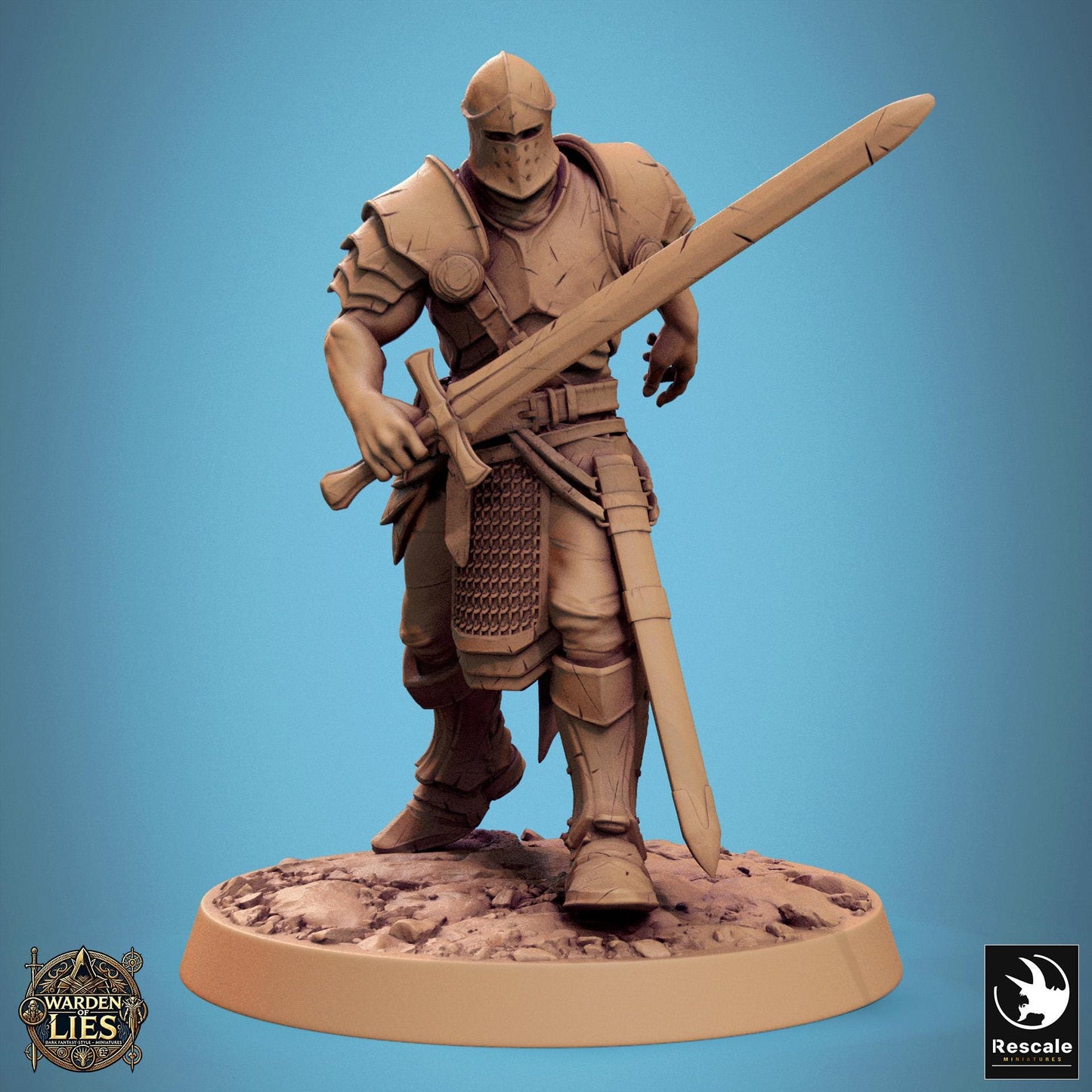 Knights of Valor, Pack 2, Unchained, Lord of the Print | Dungeons and Dragons | Pathfinder | Table Top RPG | 3D Printed Model