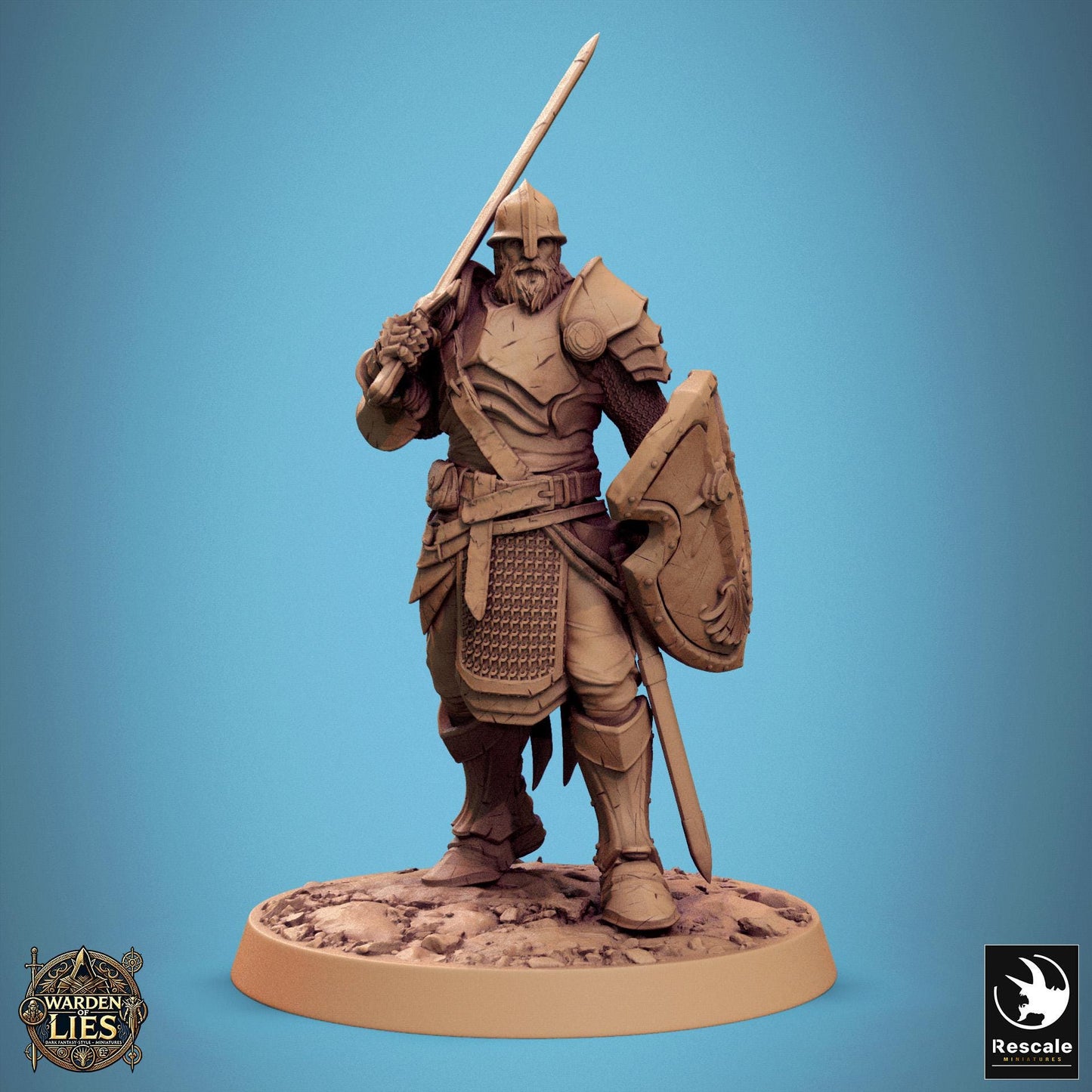 Knights of Valor, Pack 2, Unchained, Lord of the Print | Dungeons and Dragons | Pathfinder | Table Top RPG | 3D Printed Model