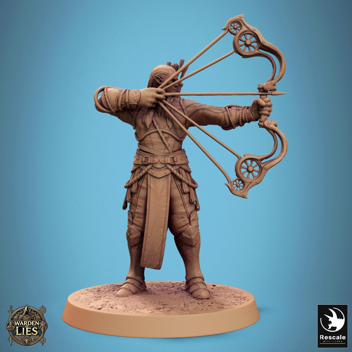 Moonlight Elves, Pack 3, Rescale Miniatures | Dungeons and Dragons | Pathfinder | Table Top RPG | 3D Printed Model