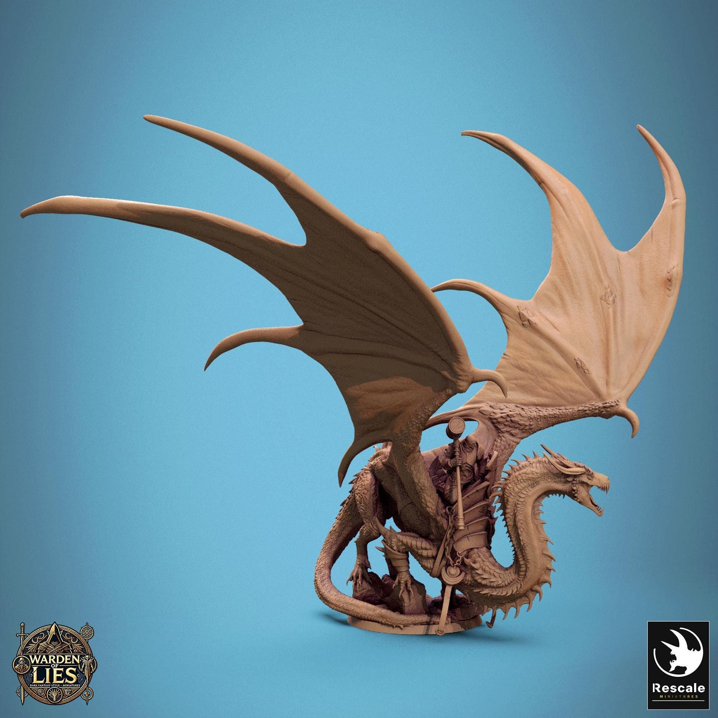Thorn Dragon, Rescale Miniatures | Dungeons and Dragons | Pathfinder | Table Top RPG | 3D Printed Model