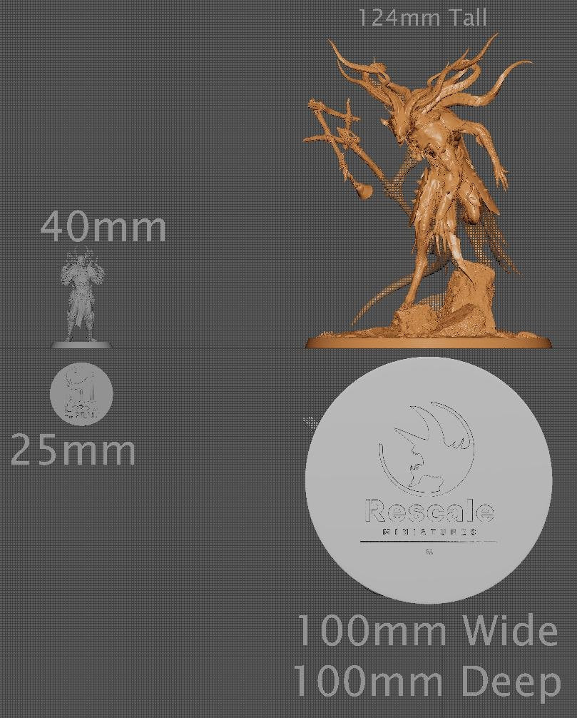 Muck Priest, Rescale Miniatures | Dungeons and Dragons | Pathfinder | Table Top RPG | 3D Printed Model