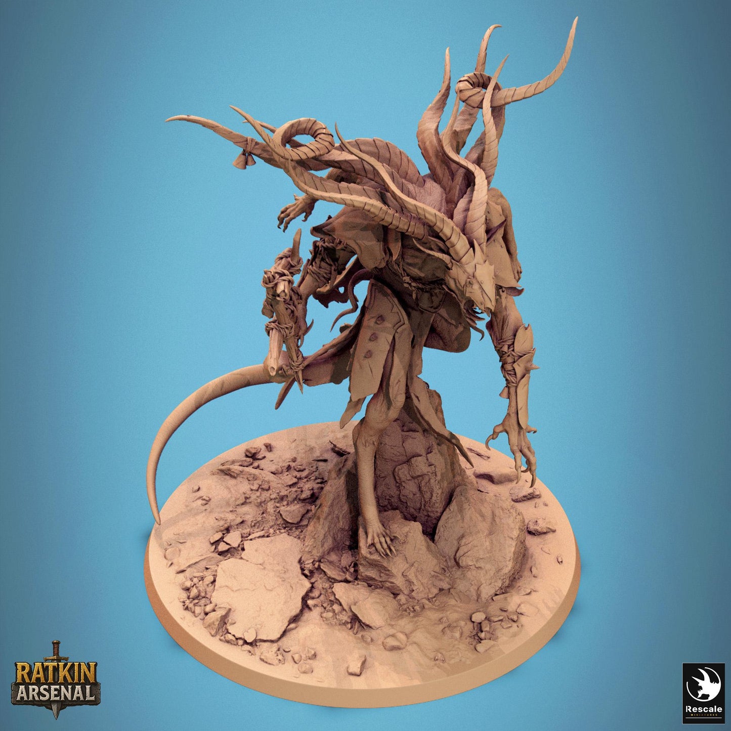Muck Priest, Rescale Miniatures | Dungeons and Dragons | Pathfinder | Table Top RPG | 3D Printed Model