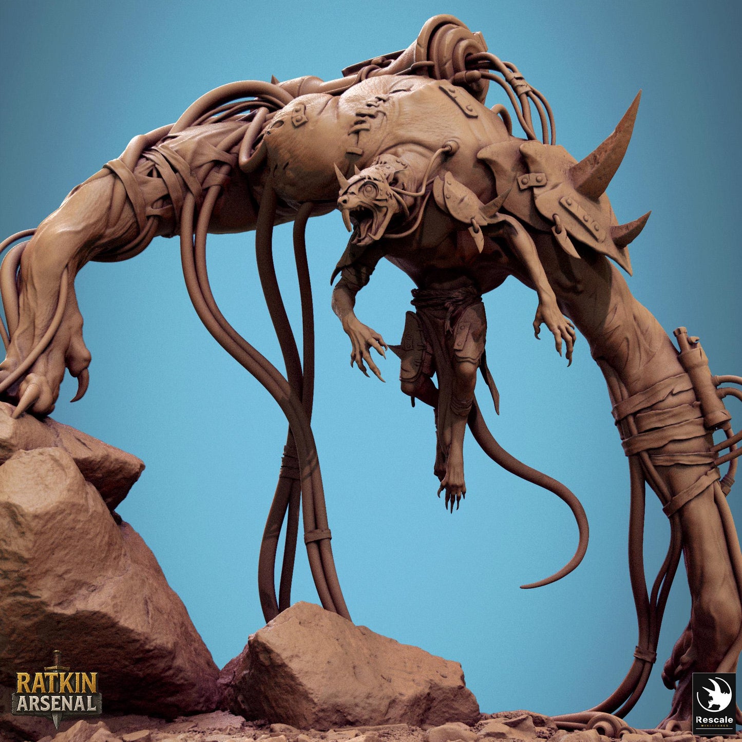 Plague Born, Rescale Miniatures | Dungeons and Dragons | Pathfinder | Table Top RPG | 3D Printed Model