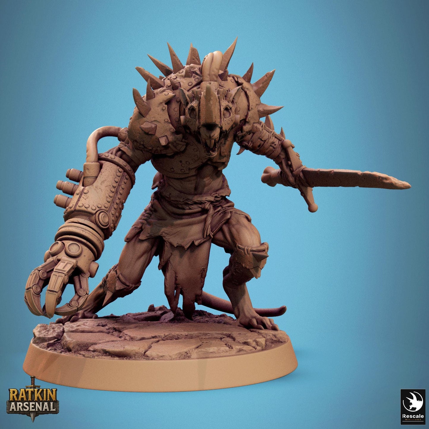 Ratfolk Gunner Elites, Rescale Miniatures | Dungeons and Dragons | Pathfinder | Table Top RPG | 3D Printed Model