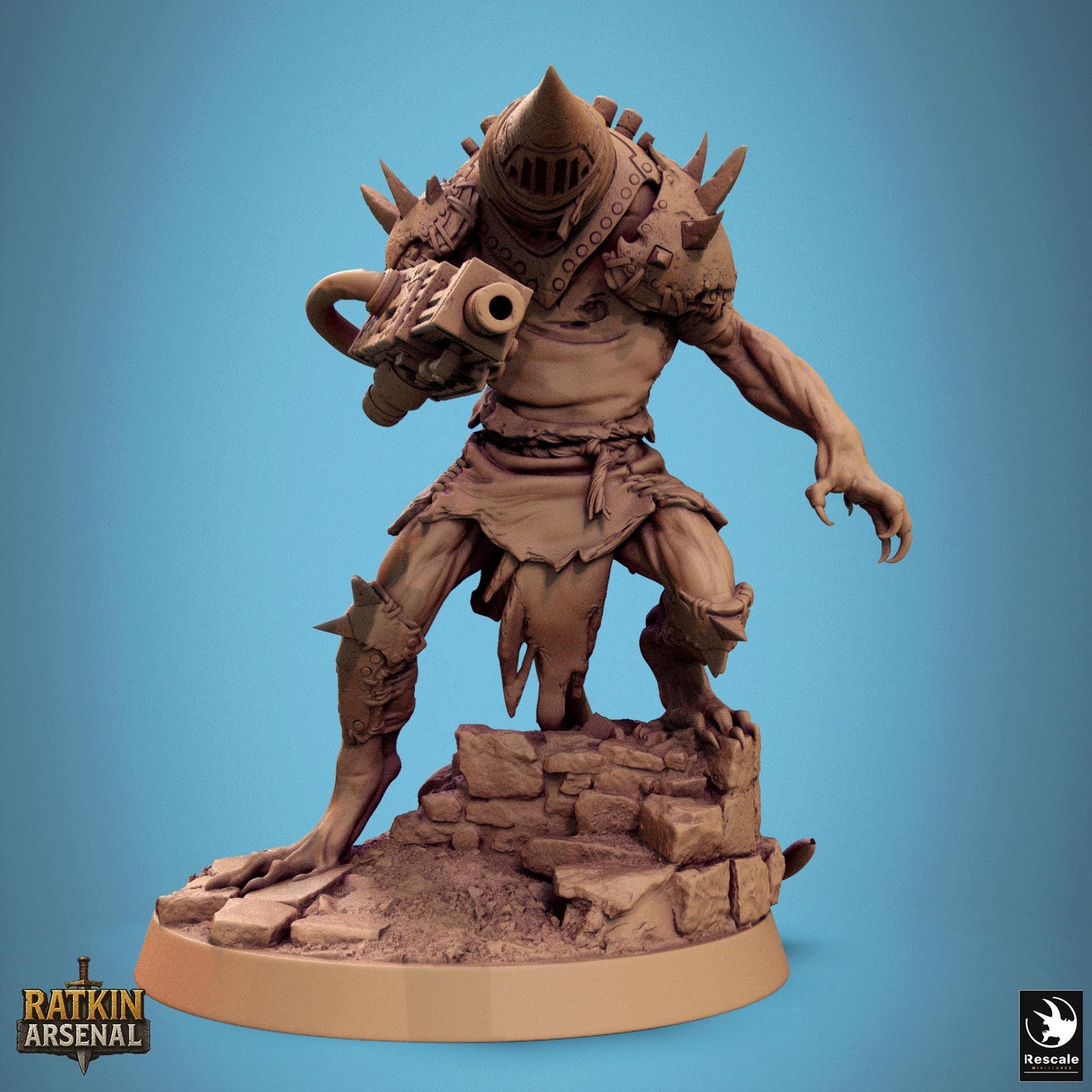 Ratfolk of the Mutilated Mask, Rescale Miniatures | Dungeons and Dragons | Pathfinder | Table Top RPG | 3D Printed Model