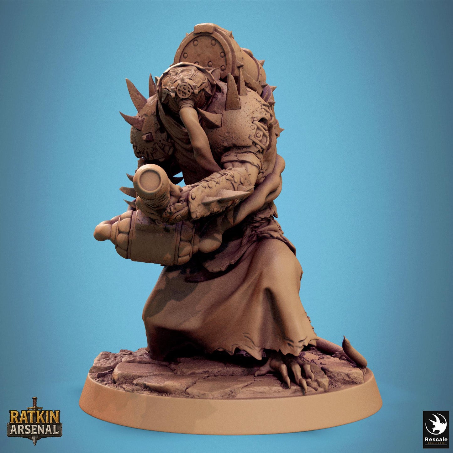 Ratfolk Plasma Plague, Rescale Miniatures | Dungeons and Dragons | Pathfinder | Table Top RPG | 3D Printed Model