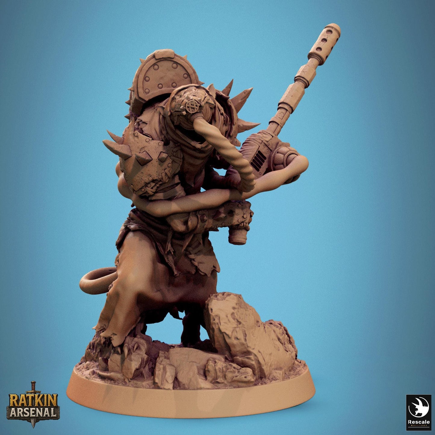 Ratfolk Plasma Plague, Rescale Miniatures | Dungeons and Dragons | Pathfinder | Table Top RPG | 3D Printed Model