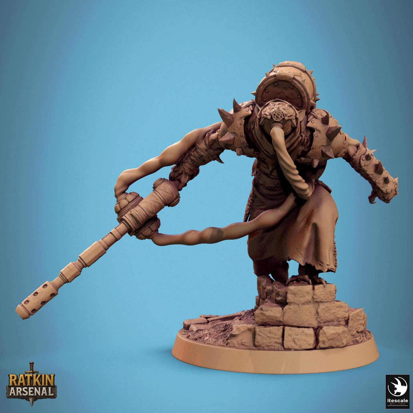 Ratfolk Plasma Plague, Rescale Miniatures | Dungeons and Dragons | Pathfinder | Table Top RPG | 3D Printed Model