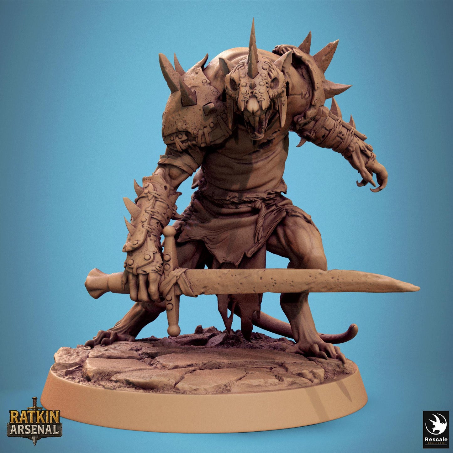 Ratfolk Soldiers, Pack 1, Rescale Miniatures | Dungeons and Dragons | Pathfinder | Table Top RPG | 3D Printed Model