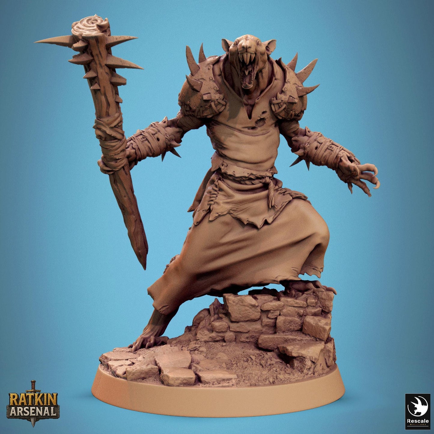 Ratfolk Soldiers, Pack 2, Rescale Miniatures | Dungeons and Dragons | Pathfinder | Table Top RPG | 3D Printed Model