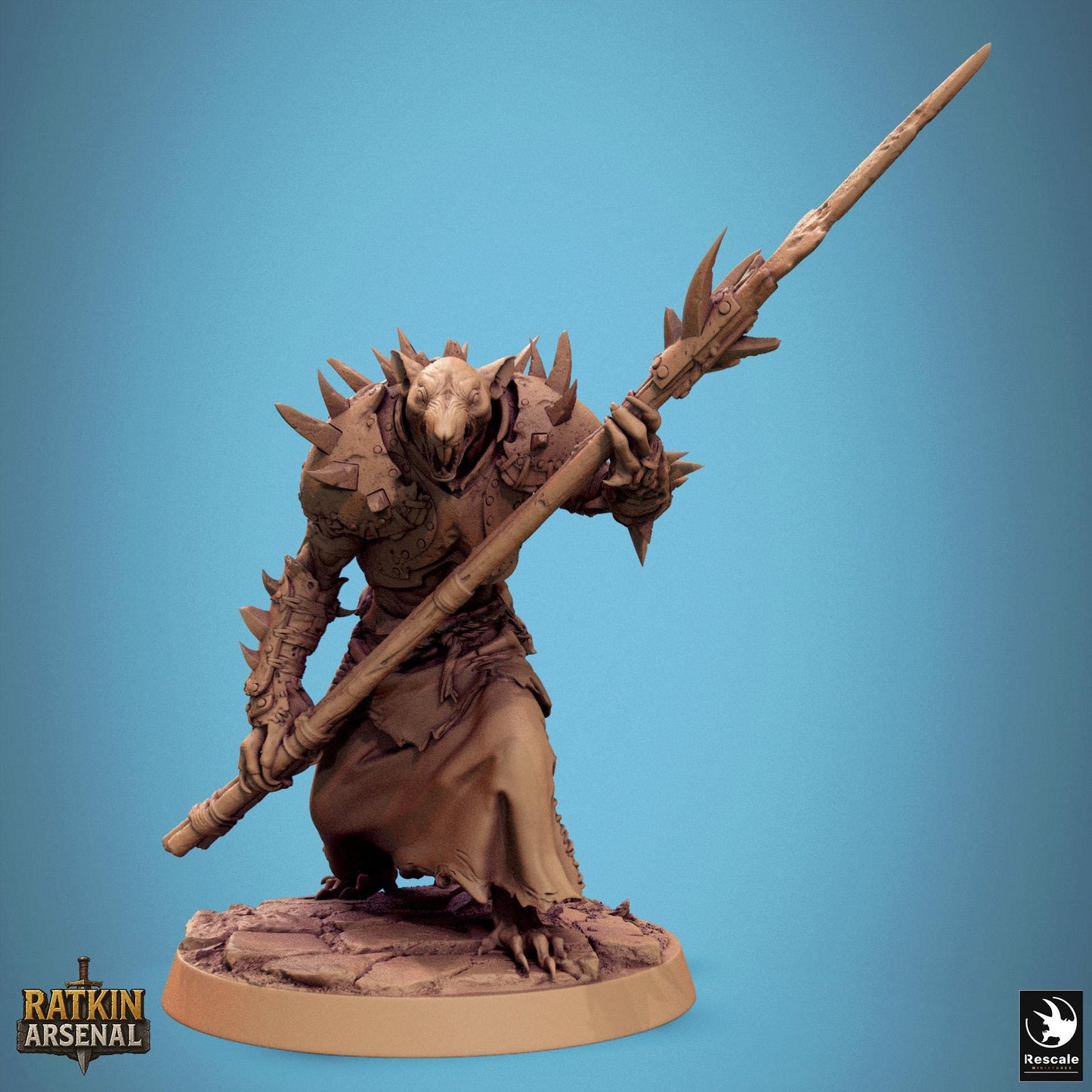 Ratfolk Soldiers, Pack 2, Rescale Miniatures | Dungeons and Dragons | Pathfinder | Table Top RPG | 3D Printed Model