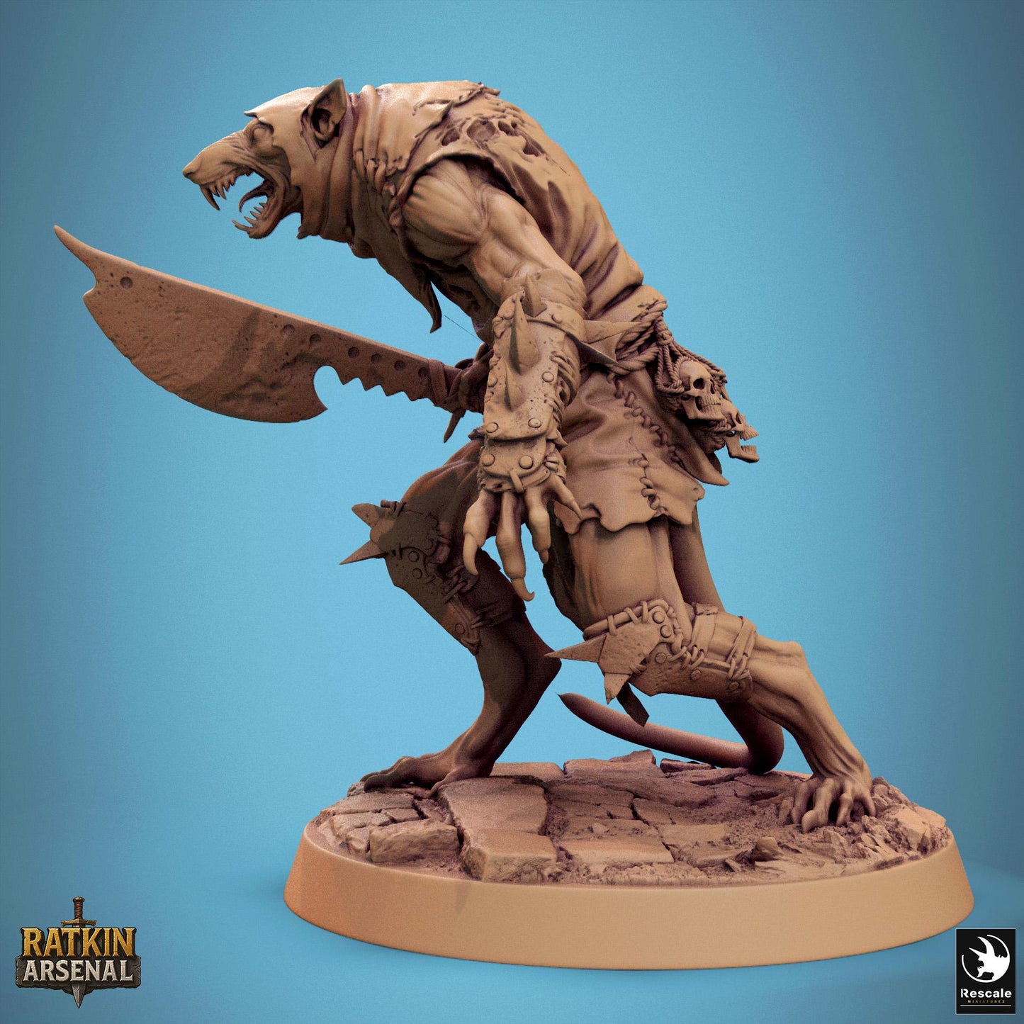 Ratfolk Soldiers, Pack 2, Rescale Miniatures | Dungeons and Dragons | Pathfinder | Table Top RPG | 3D Printed Model
