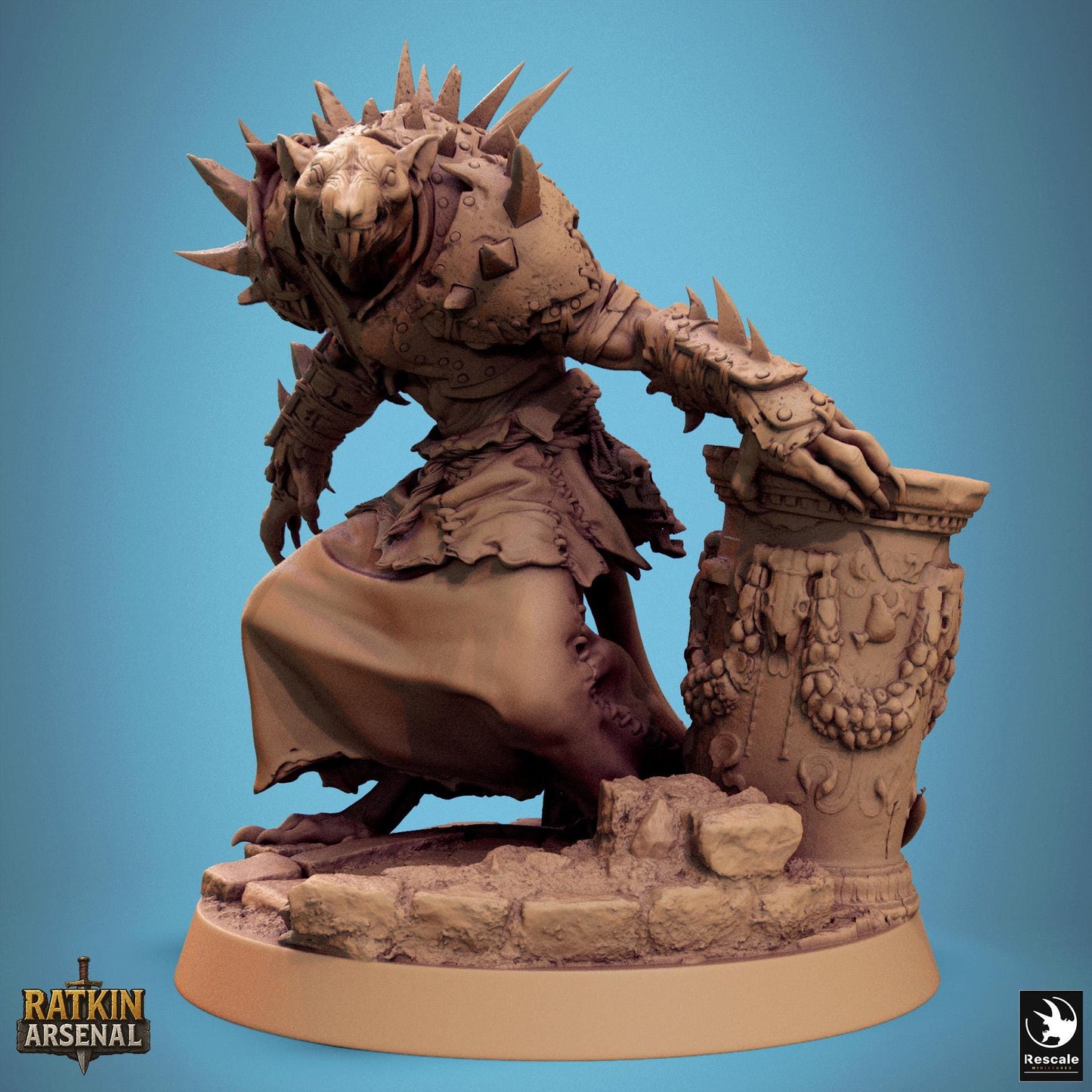 Ratfolk Soldiers, Pack 2, Rescale Miniatures | Dungeons and Dragons | Pathfinder | Table Top RPG | 3D Printed Model