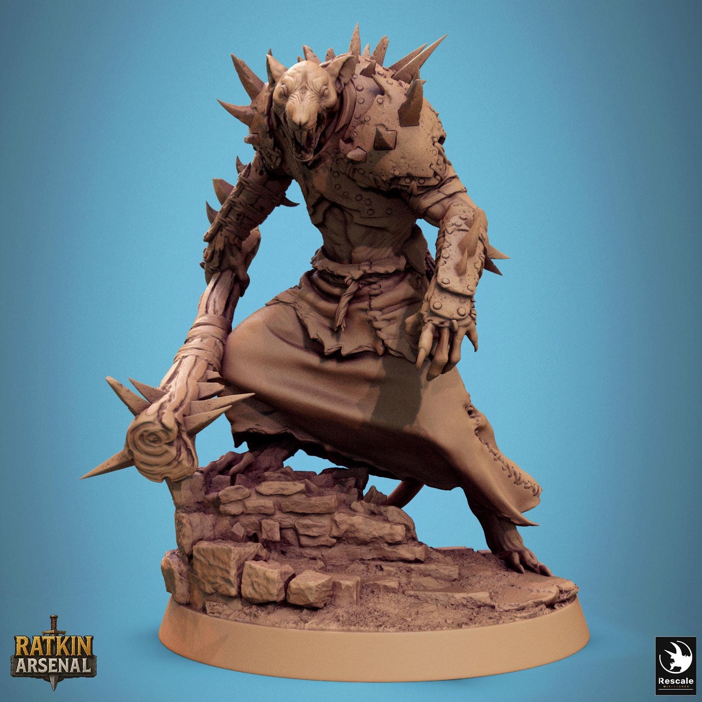 Ratfolk Soldiers, Pack 2, Rescale Miniatures | Dungeons and Dragons | Pathfinder | Table Top RPG | 3D Printed Model