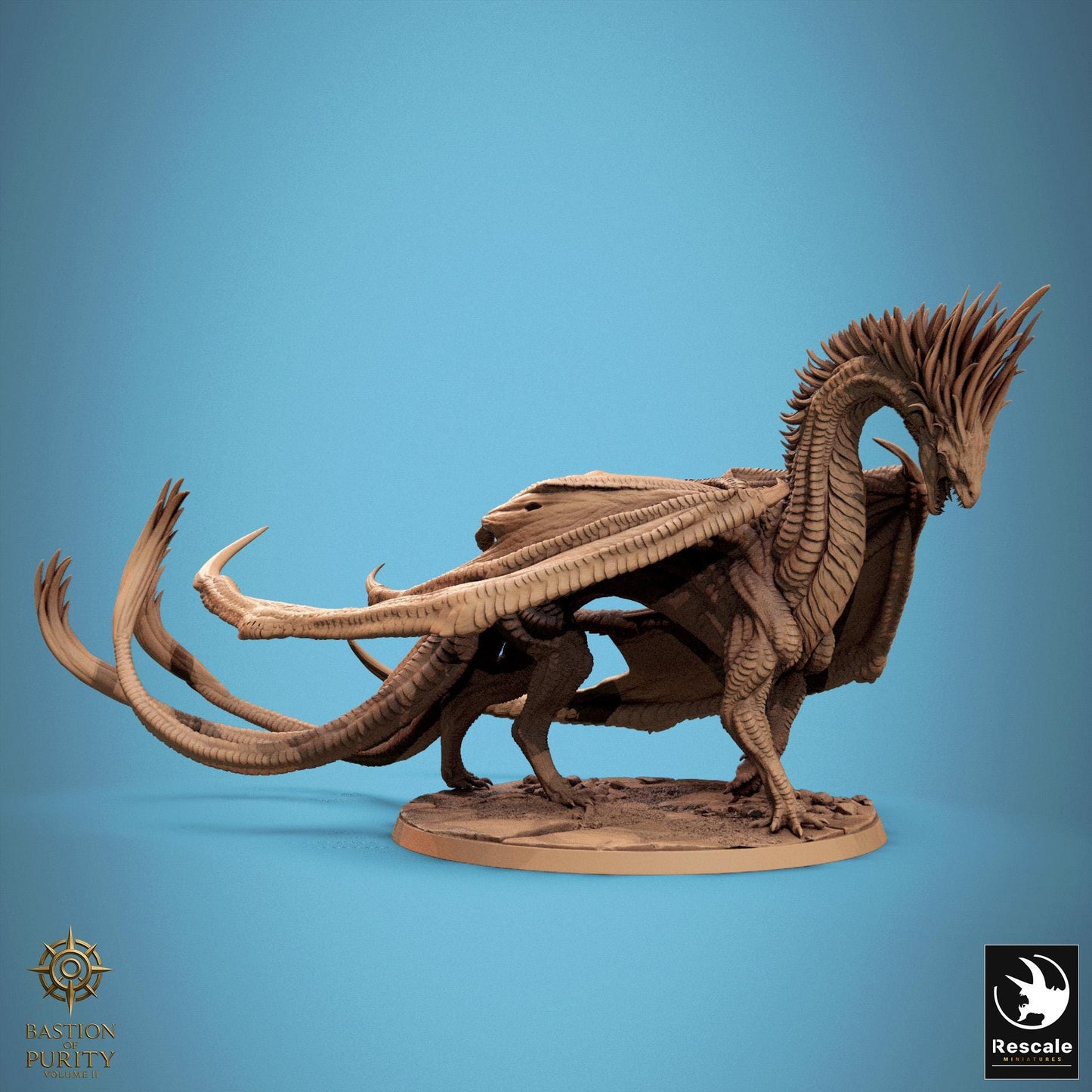 Wild Dragon Watchers, Rescale Miniatures | Dungeons and Dragons | Pathfinder | Table Top RPG | 3D Printed Model