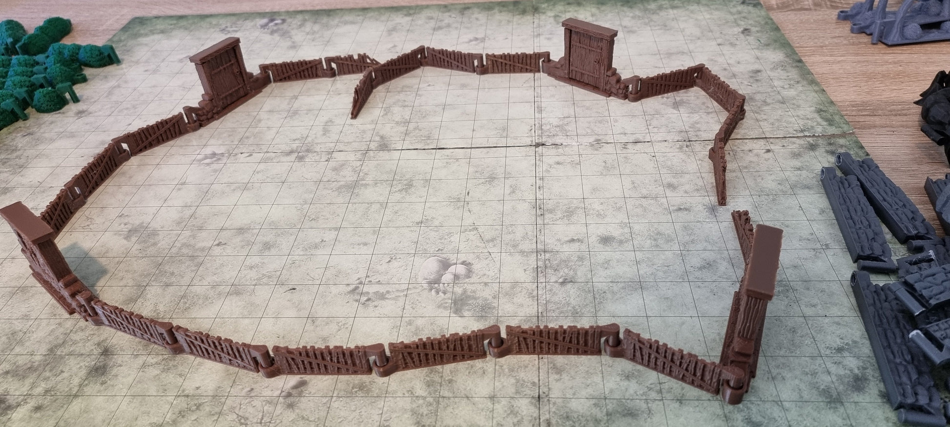 Modular Walls | Dungeons and Dragons | Pathfinder | Table Top RPG | 3D Printed Model