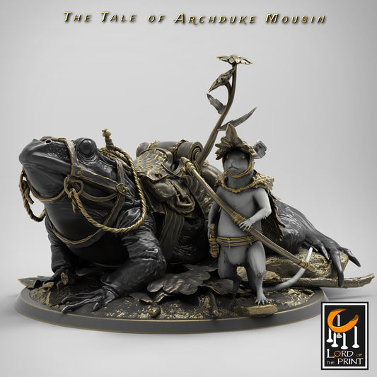 Mouse and Frog IDLE, The Tale of Archduke Mousin, Lord of the Print | Dungeons and Dragons | Pathfinder | Table Top RPG | 3D Printed Model