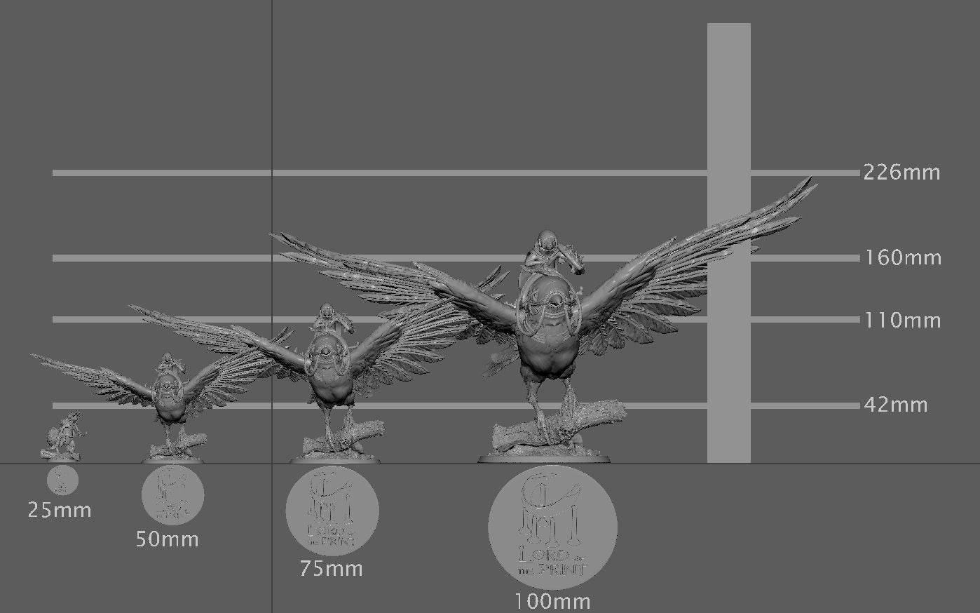 Mouse and Magpie TAKEOFF, Archduke Mousin, Lord of the Print | Dungeons and Dragons | Pathfinder | Table Top RPG | 3D Printed Model