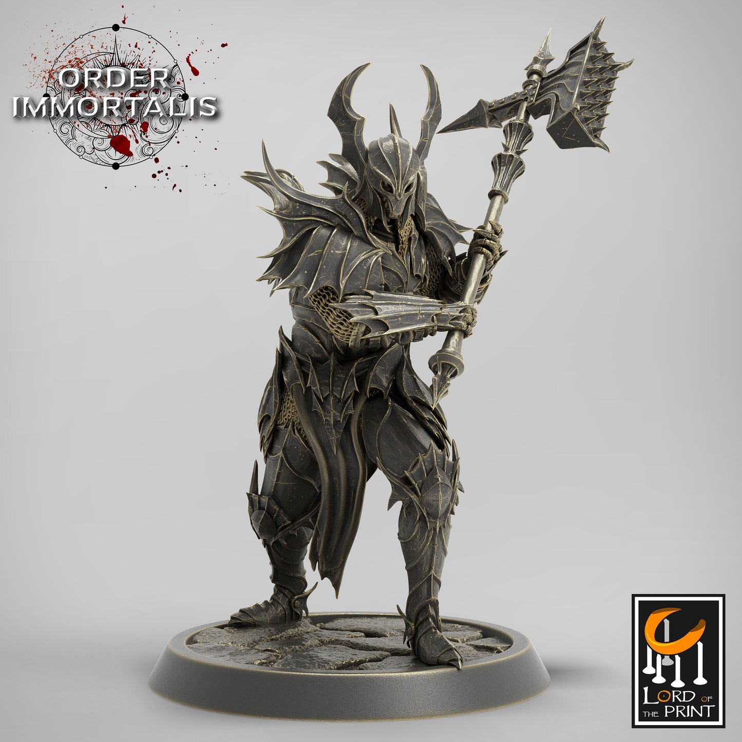 Blood knight Hammer Squadron, Order Immortalis, Lord of the Print | Dungeons and Dragons | Pathfinder | Table Top RPG | 3D Printed Model