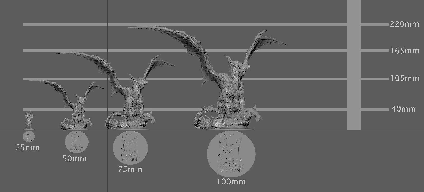 Bronze Dragon, Justice Dragon | Aussie 3D Printed Miniatures and Terrain