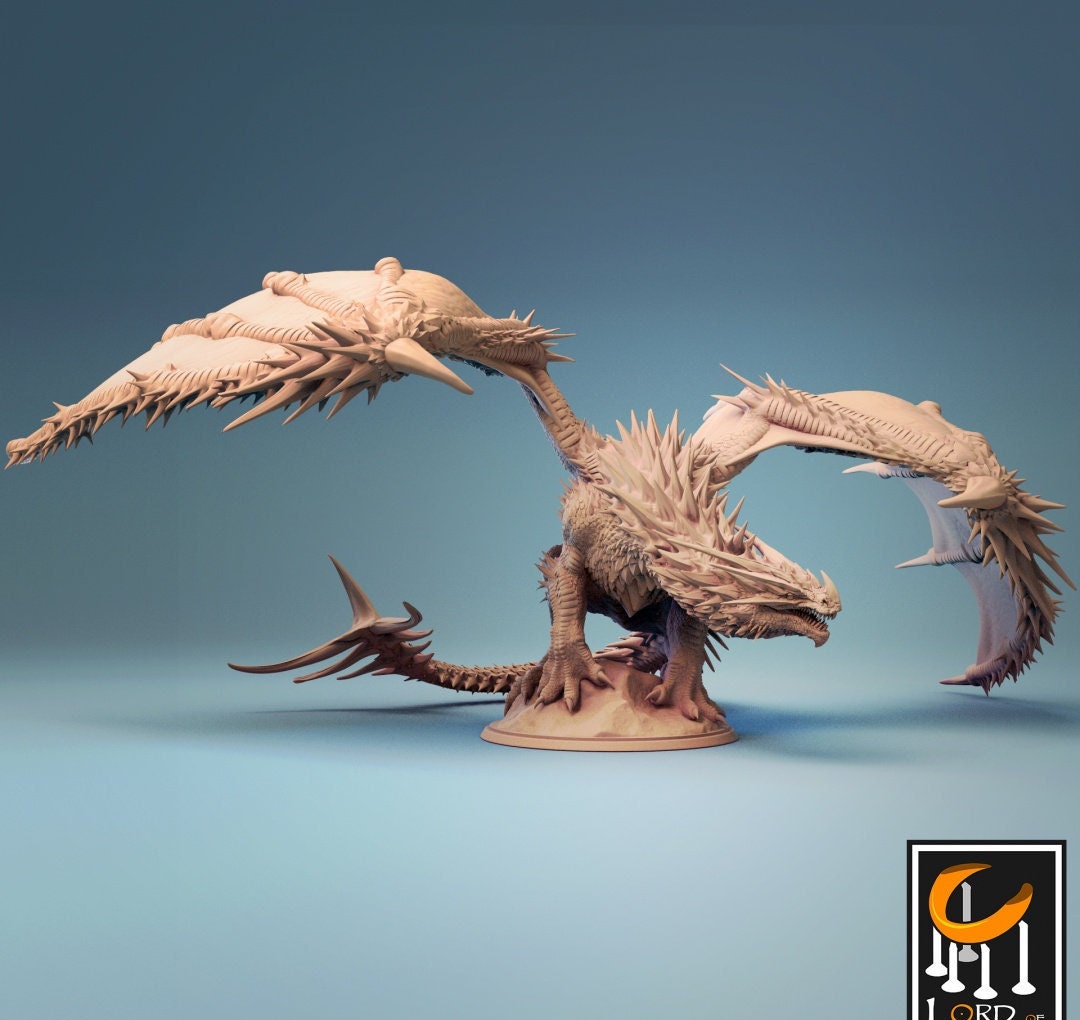 Adult Red Dragon, THE Dragon, Lord of the Print | Dungeons and Dragons | Pathfinder | Table Top RPG | 3D Printed Model