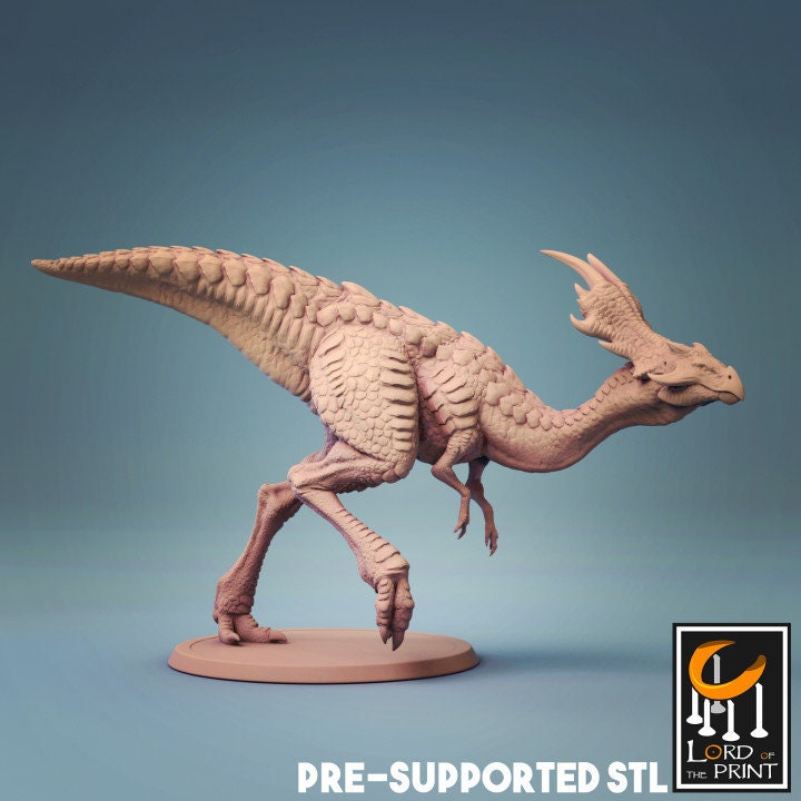 Austiceratops, Dinosaur, Lord of the Print | Dungeons and Dragons | Pathfinder | Table Top RPG | 3D Printed Model