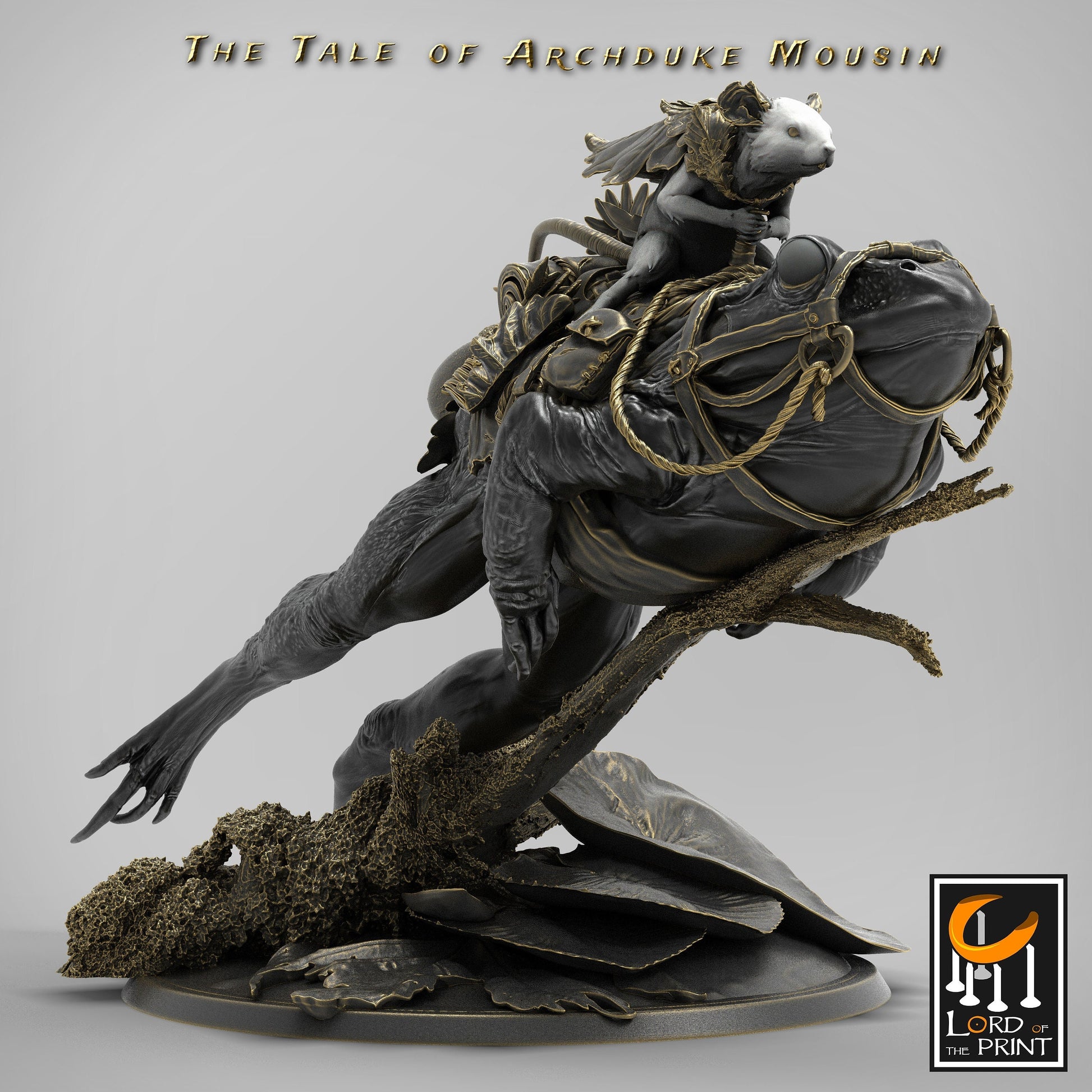 Mouse and Frog JUMP, The Tale of Archduke Mousin, Lord of the Print | Dungeons and Dragons | Pathfinder | Table Top RPG | 3D Printed Model