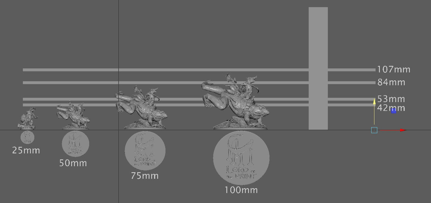 Mouse and Frog LAND, The Tale of Archduke Mousin, Lord of the Print | Dungeons and Dragons | Pathfinder | Table Top RPG | 3D Printed Model