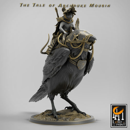 Mouse and Magpie Grounded, Archduke Mousin, Lord of the Print | Dungeons and Dragons | Pathfinder | Table Top RPG | 3D Printed Model