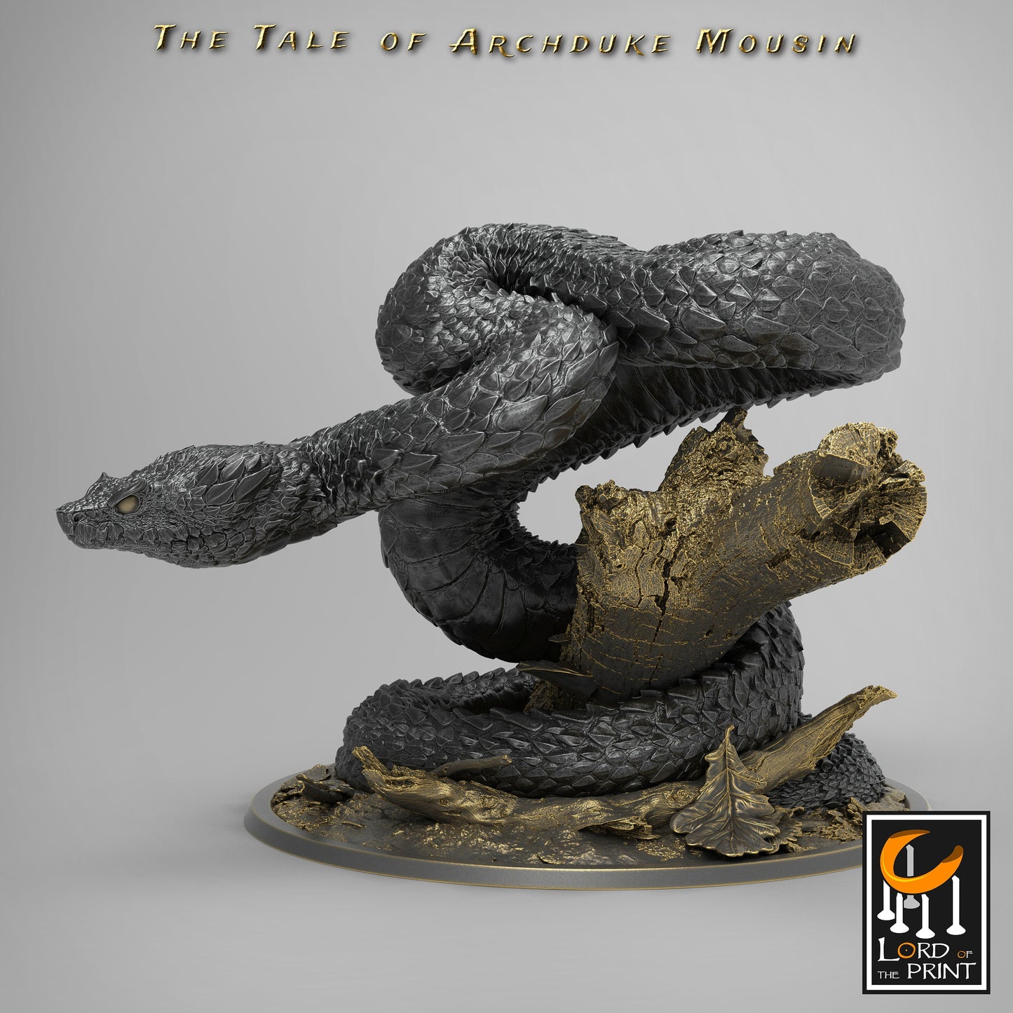 VIPER SNAKE, Archduke Mousin, Lord of the Print | Dungeons and Dragons | Pathfinder | Table Top RPG | 3D Printed Model