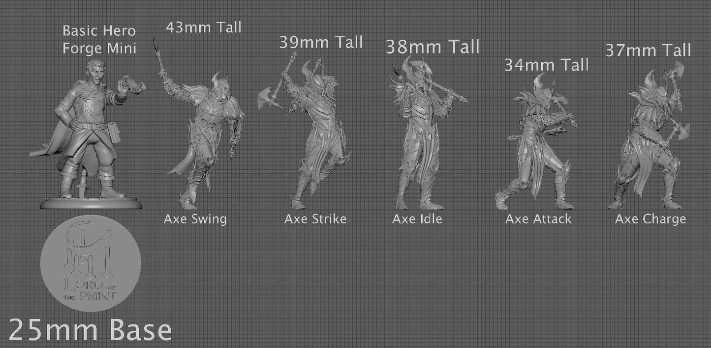 Blood knight Double Axe Squadron | Aussie 3D Printed Miniatures and Terrain