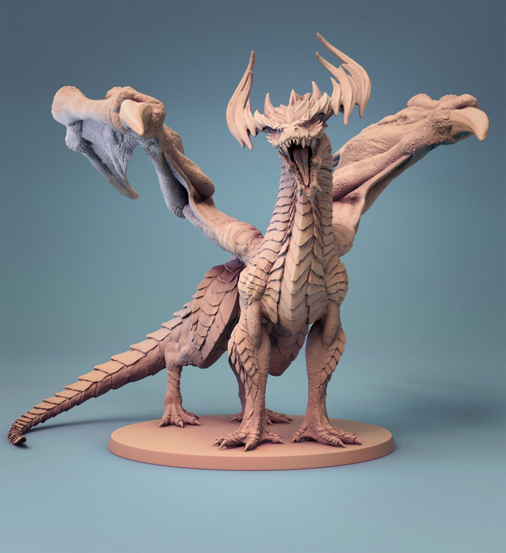 Forest Dragon, Green Dragon, Lord of the Print | Dungeons and Dragons | Pathfinder | Table Top RPG | 3D Printed Model