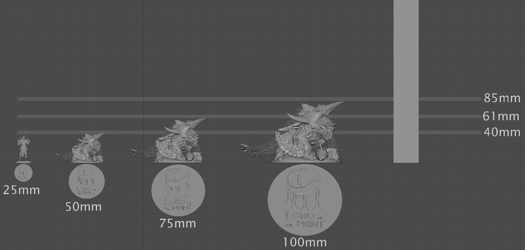 Turtle Dragon, Giant Dragon, Lord of the Print | Dungeons and Dragons | Pathfinder | Table Top RPG | 3D Printed Model
