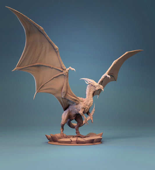 White Dragon, Frost Dragon, Lord of the Print | Dungeons and Dragons | Pathfinder | Table Top RPG | 3D Printed Model