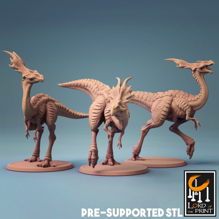 Austiceratops, Dinosaur, Lord of the Print | Dungeons and Dragons | Pathfinder | Table Top RPG | 3D Printed Model