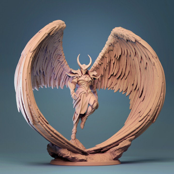 Michael, Archangel, Angel Fighter, Lord of the Print | Dungeons and Dragons | Pathfinder | Table Top RPG | 3D Printed Model