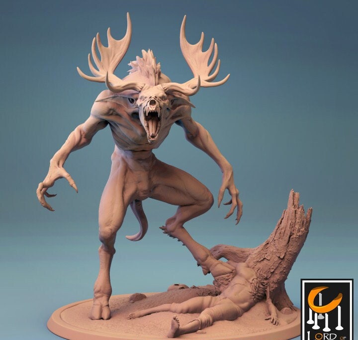 Wendigo, Howling Monster | Aussie 3D Printed Miniatures and Terrain