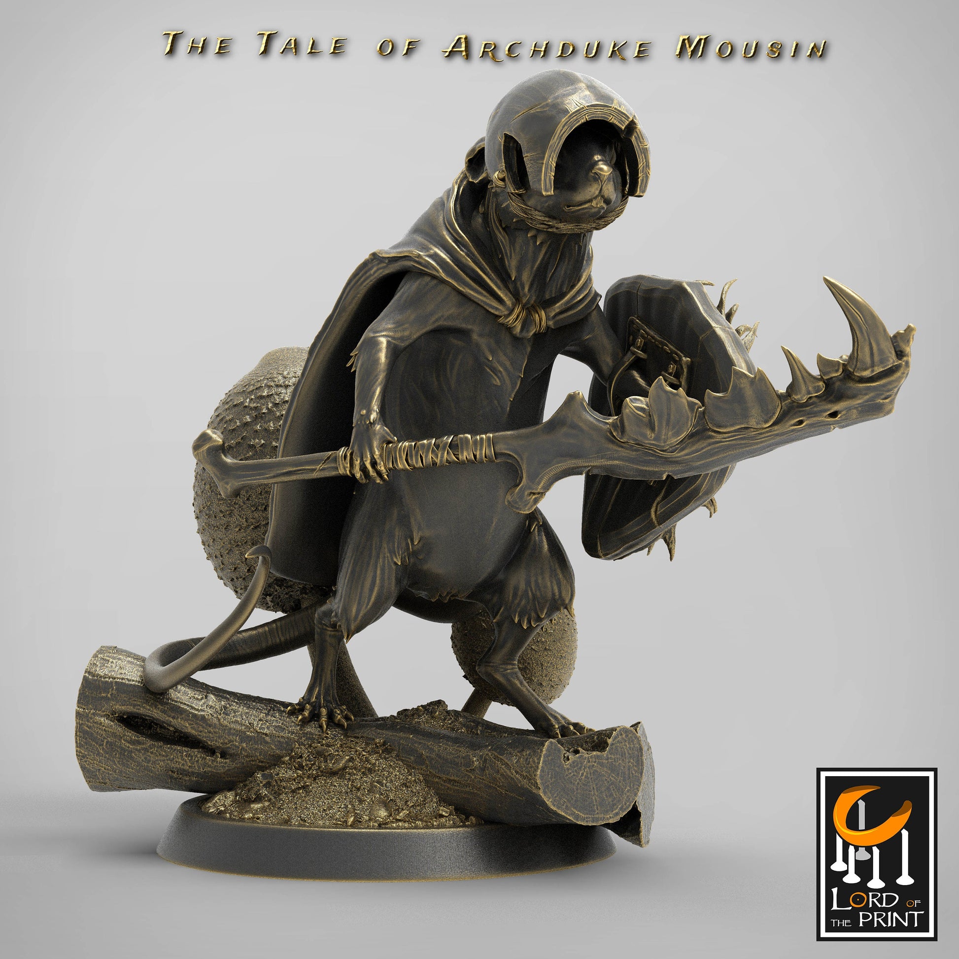 Soldier Adventurer Mice!, Archduke Mousin, Lord of the Print | Dungeons and Dragons | Pathfinder | Table Top RPG | 3D Printed Model