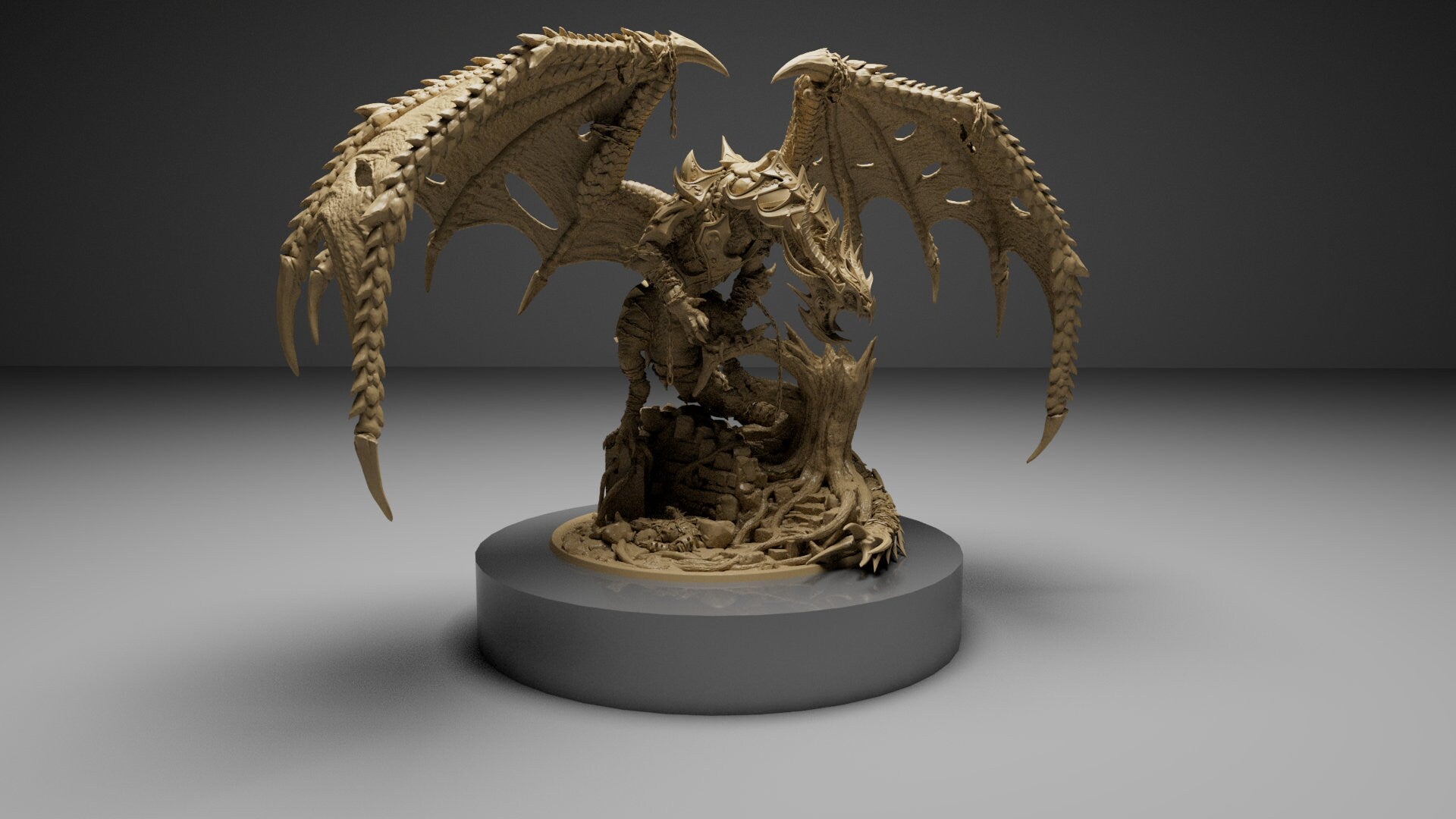 King Olafs Dragon, Armored and Unarmored | Aussie 3D Printed Miniatures and Terrain