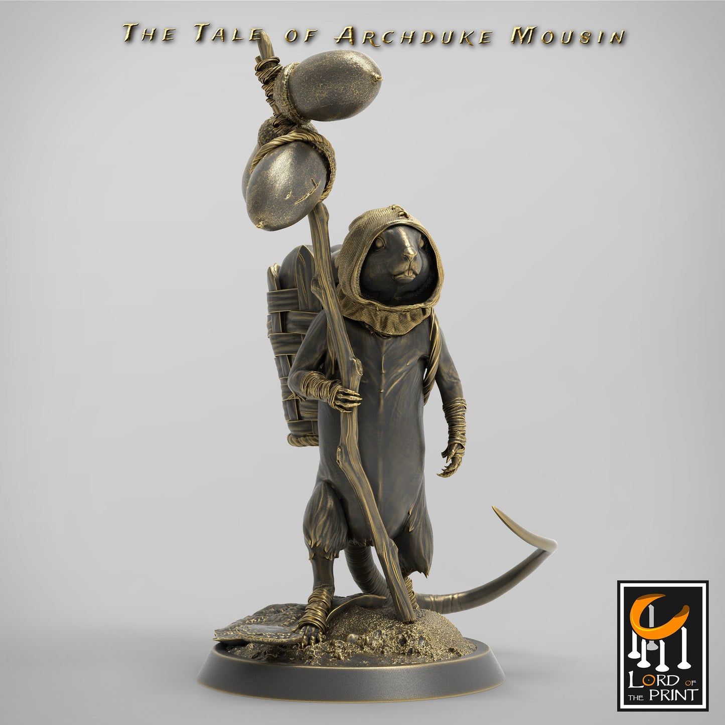 Peasant Adventurer Mice! Archduke Mousin, Lord of the Print | Dungeons and Dragons | Pathfinder | Table Top RPG | 3D Printed Model