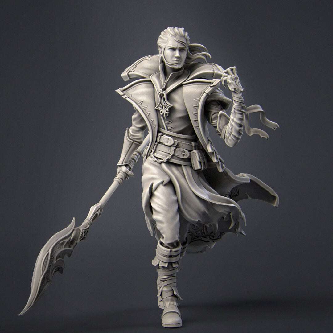 Glynris the Hexblade Warlock, Powerful NPC, Ernest Nemirovsky | Dungeons and Dragons | Pathfinder | Table Top RPG | 3D Printed Model