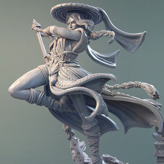 Mu Ron Yin, the Wind Master, Powerful NPC, Ernest Nemirovsky | Dungeons and Dragons | Pathfinder | Table Top RPG | 3D Printed Model
