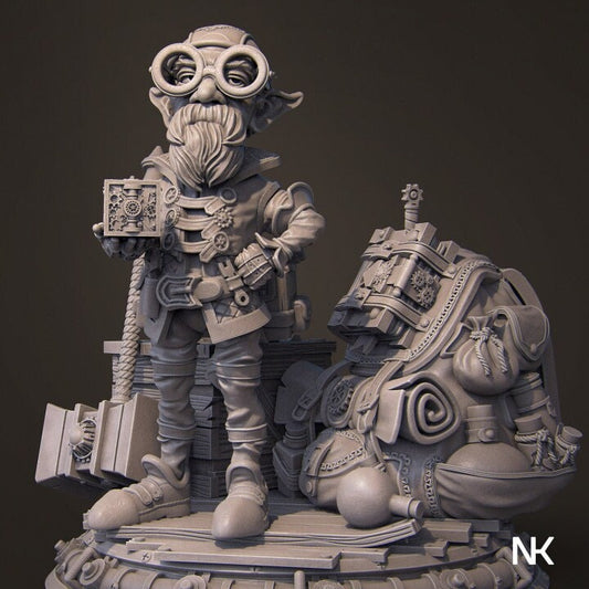 Alvyn the Alchemist, Powerful NPC, Ernest Nemirovsky | Dungeons and Dragons | Pathfinder | Table Top RPG | 3D Printed Model