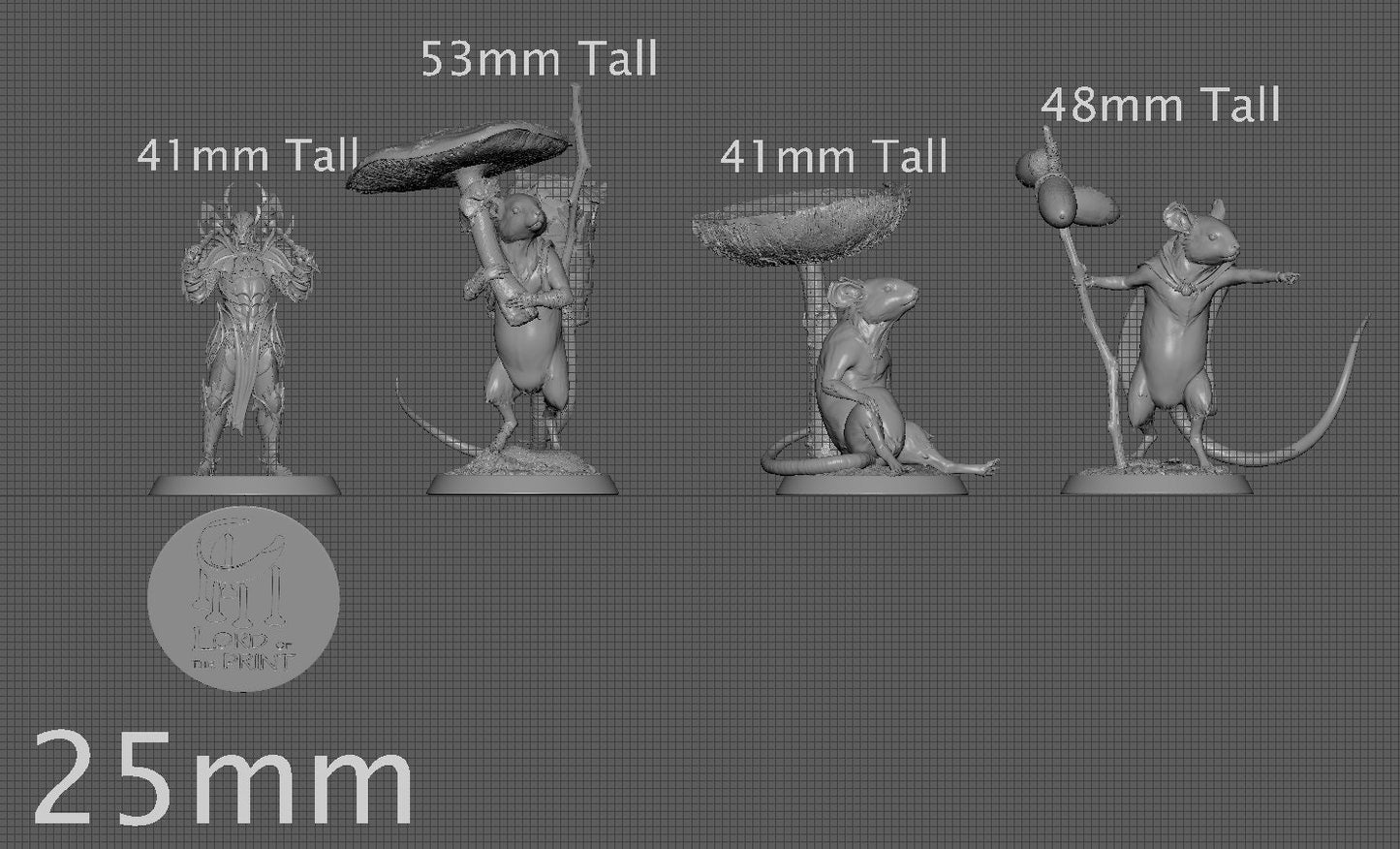 Peasant Adventurer Mice! | Aussie 3D Printed Miniatures and Terrain