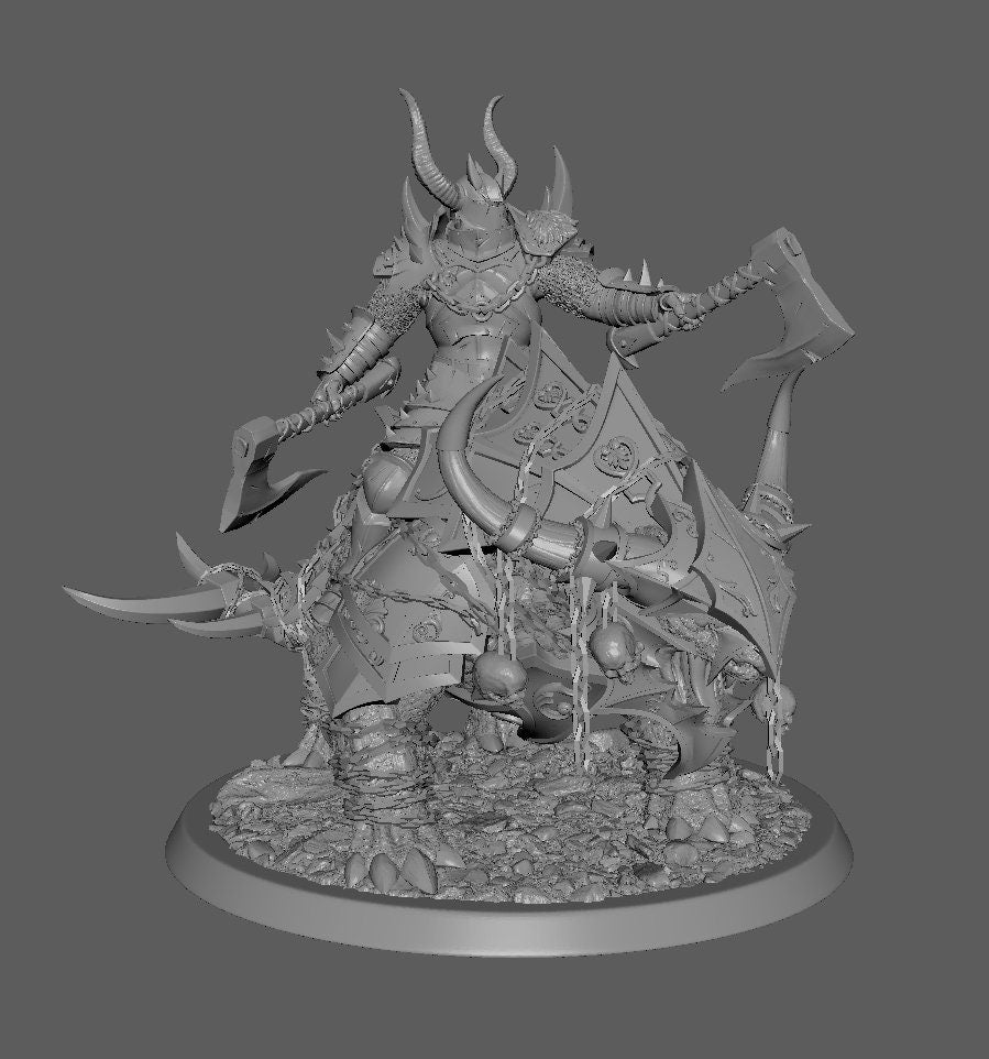 Araki Axe Soldiers, Unchained, Lord of the Print | Dungeons and Dragons | Pathfinder | Table Top RPG | 3D Printed Model