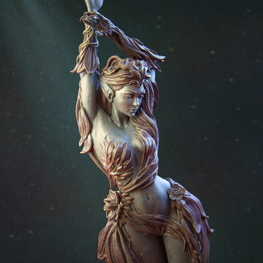 Eyrine the Elven Druid, Powerful NPC, Ernest Nemirovsky | Dungeons and Dragons | Pathfinder | Table Top RPG | 3D Printed Model