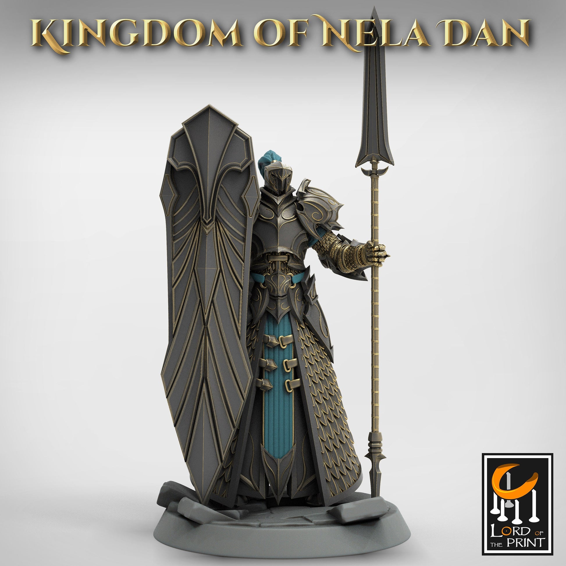 Pretorian Guards, Elvish Kingdom Nela Dan, Lord of the Print | Dungeons and Dragons | Pathfinder | Table Top RPG | 3D Printed Model