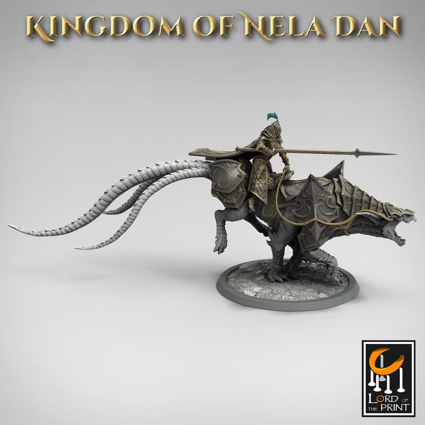 Spear Soldiers on Siri, Kingdom of Nela Dan, Lord of the Print | Dungeons and Dragons | Pathfinder | Table Top RPG | 3D Printed Model