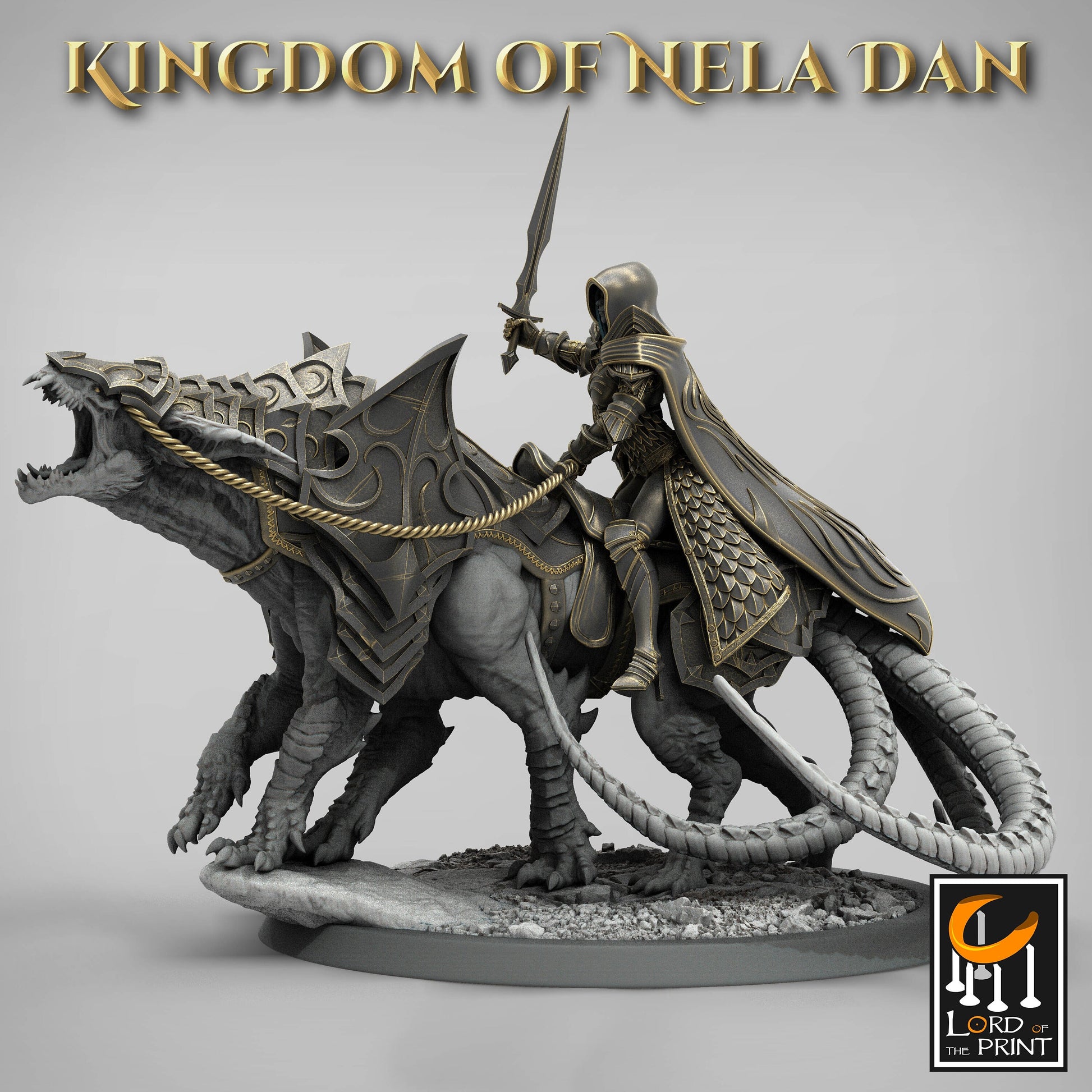 Sword Soldiers on Siri, Kingdom of Nela Dan, Lord of the Print | Dungeons and Dragons | Pathfinder | Table Top RPG | 3D Printed Model